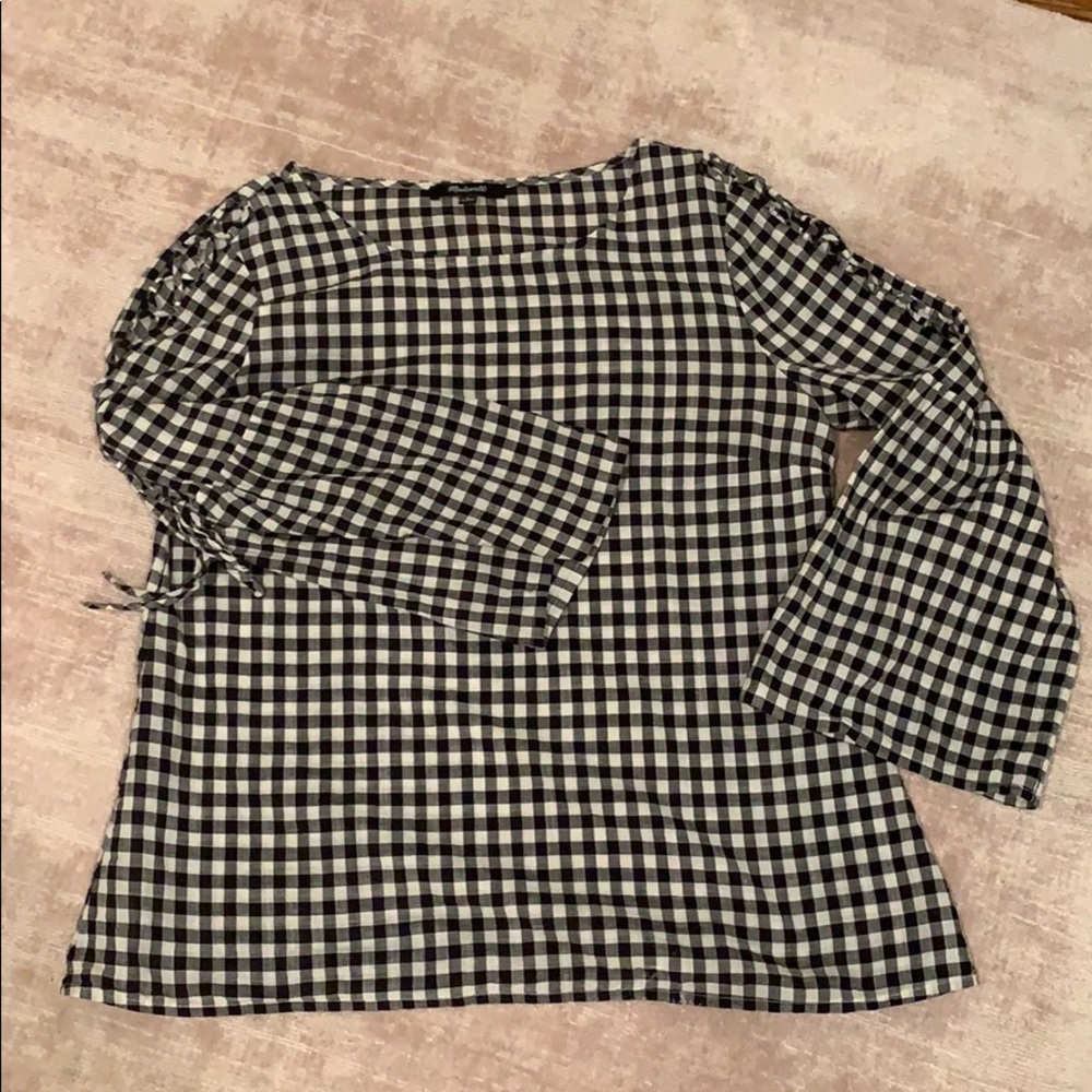 Black and white madewell top